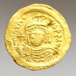 Bizánc Mauricius Tiberius solidus 4, 38g (aXF) fotó