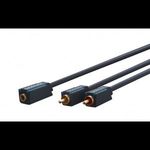 Clicktronic 70493 3.5mm Jack anya - 2x RCA apa Kábel (0.1m) (70493) fotó