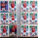 447 darab focis kártya Topps Match Attax Euro 2024 teljes sorok + Update kártyák albummal fotó