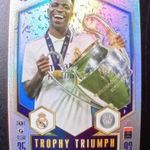 Vinícius Jr. Real Madrid Trophy Triumph focis kártya Match Attax 2025 fotó