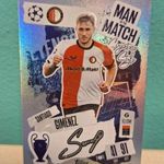 Topps UCC Match Attax: Santiago Giménez - Feyenoord fotó