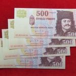 4db SORSZÁMKÖVETŐ 56-os FORRADALOM 500 FORINT 2006 EC UNC fotó