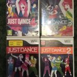 Nintendo Wii Just Dance 1, 2, 3 és 4 eredeti játékok fotó