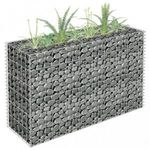 horganyzott acél gabion magaságyás 90 x 30 x 60 cm fotó