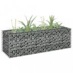 horganyzott acél gabion magaságyás 90 x 30 x 30 cm fotó