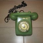 Régi zöld tárcsás telefon CB667 fotó