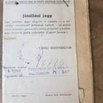 Régi Csepel kerékpár jótállási jegy és használati 1961ből fotó