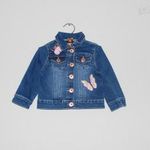 DENIM pillangós farmerdzseki (80, 9-12 hó) fotó