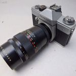 PRAKTICA L FÉNYKÉPEZŐGÉP ANTIK RÉGI GYŰJTŐKNEK PENTACON 200 MM OBJEKTíV fotó