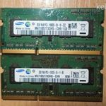 Samsung 4gb. 2x 2gb. DDR3 PC3-10600s laptop ram pár fotó