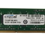 Crucial 4GB DDR3 1600MHz laptop / notebook memória #03 fotó