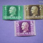 Magyar 1941 postatiszta** komplett sor. Kormányzói arcképsor. Horthy Miklós 62 fotó