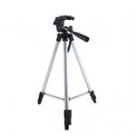 Tripod Állvány Fényképezőgéphez/Okostelefonhoz, 330A, akár 135cm, vízszintmérővel, ezüst fotó