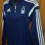 GARDRÓBVÁSÁR/ ADIDAS CLIMA COOL NYAKÁN ZIPPZÁRAS KÉK-FEHÉR HOSSZÚ UJJÚ SPORTFELSŐ/PULCSI fotó