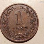 1884 HOLLAND 1 CENT !!! fotó