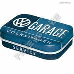 Retró Cukorkás Fémdoboz - Volkswagen Service, Garage - VW Garázs, Szerviz Dombornyomott fotó