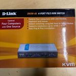 D-Link DKVM-4K 4-Port PS/2 KVM Switch - dobozában - újnak néz ki, de nincs tesztelve fotó