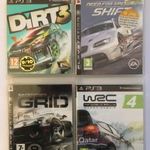 Ps3 autós játék csomag Playstation 3 játékok NFS, WRC, Dirt 3, Grid fotó