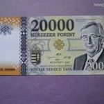 20 000 forint BUTATEST 2104 Magyar Nemzeti Tank fantázia pénz. Jean-Claude Juncker fotó