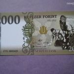 2 000 forint BUTATEST 2106 Magyar Nemzeti Tank fantázia pénz. Varjú László fotó