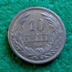 KORONA 10 FILLÉR 1908 KB MAGYAR FÉMPÉNZ fotó