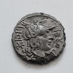 L. Porcius, L. Licinius & cn. Domitius - 18mm-2, 82gr ! RITKA ! NMÁ-1 ft !-10 napig! fotó