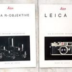 Leica M 6 és objektív katalógus prospektus 2 db fotó