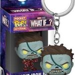 3cmes Pocket POP - Marvel Zombi Vasember / Zombie Iron-Man figura kulcstartó - MCU What if / Bosszúá fotó