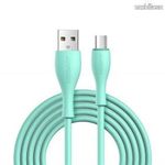 JOYROOM adatátvitel adatkábel és töltő - VILÁGOSZÖLD - USB / microUSB csatlakozók, 3A, 15W, 2m ho... fotó