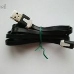 USB - microUSB / micro USB adatkábel töltőkábel fekete színű 1, 9 m hibás sérült 1 FT-RÓL NMÁ! fotó