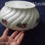 Régi MZ osztrák porcelán duplarózsás tál 27, 5 cm fotó