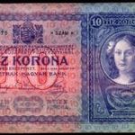 10 korona 1904 hajtatlan aUNC fotó