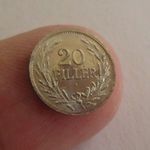 1894-es MINI 20 fillér! Ezüstözött cink! Ritka! UNC! - FUT MÉG MÁS MINI KORONA ÉRME IS! fotó