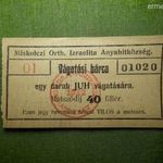 VÁGATÁSI BÁRCA - 40 FILLÉR 1932 - EGY DARAB JUH fotó