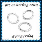 925-ös sterling ezüst ékszerkellék: karika nyitott ESZK NY 5, 1x0, 8mm 3db/csomag fotó