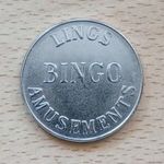 Lings Bingo Amusement USA gaming token - kaszinó játékgép zseton tantusz bárca érme fotó