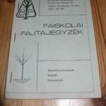 Faiskolai fajtajegyzék - kertészet fotó