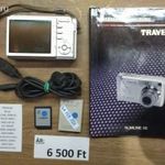 Traveler Slimline X6 digitális fényképezőgép, memória kártyával. (1.) fotó