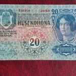 20 Korona 1913 / I.kiadás / EF++ /-aUNC / Bankfriss enyhe sarok hajtással fotó