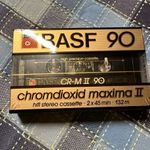 Basf Chrome Maxima II 90 Ultra ritka 1985-ös fellelhetetlen új állapotú kazetta magnókazetta fotó