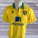 NORWICH CITY VINTAGEERREA FUTBALL MEZ 40 3DB INGYEN POSTA fotó