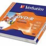 Verbatim DVD-R 4, 7Gb 16x Normál tok 1db/csomag (1-es címke) fotó