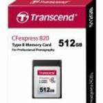 Transcend CFexpress 820 memóriakártya 512 GB NAND fotó