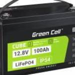 Green Cell CUBE LiFePO4 100Ah 12.8V 1280Wh lítium-vas-foszfát akkumulátor fotovoltaikus rendszerekhe fotó