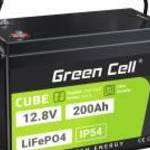 Green Cell CUBE LiFePO4 200Ah 12.8V 2560Wh lítium-vas-foszfát akkumulátor lakóautókhoz, napelemes re fotó