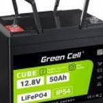 Green Cell CUBE LiFePO4 50Ah 12.8V 640Wh lítium-vas-foszfát akkumulátor lakóautóhoz, golfkocsihoz, s fotó