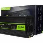 Green Cell Autós Inverter 24V-ról 230V-ra (feszültség növelő) 500W/1000W, Tiszta szinuszhullám INV17 fotó