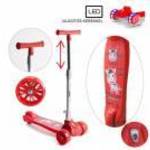 Háromkerekű roller LED kerekekkel BUMI RED - QX fotó