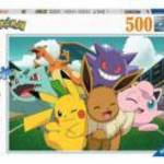 Puzzle 500 db - Pokemonok az arénában fotó