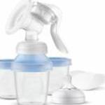 Philips Avent Natural kézi mellszívó - cumisüveggel és VIA pohárral fotó